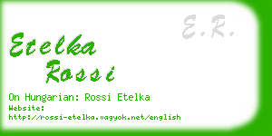 etelka rossi business card